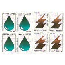 1S - SC C-1579/80 Série Qdr Racionalização Energia 1988 Mint