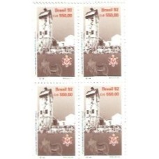 1S - SC C-1810 Qdr Homenag Bombeiros Voluntários 1992 Mint