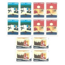 1S - SC C-1820/22 Série Qdr Literatura Br, Dia Livro 1992 Mint