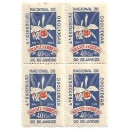 1S - SC C-0224 Qdr 4ª Exp Nac Orquídeas RJ 1946 NM