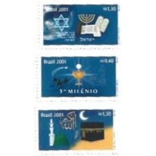 1S - SC C-2355/56/57 Série Novo Milênio 2001 Mint