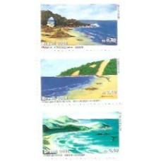 1S - SC C-2387/89 Série Praias Brasileiras 2001 Mint