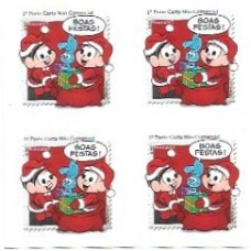 1S - SC C-3311 Qdr Natal Mônica, Cebolinha 2013 Mint