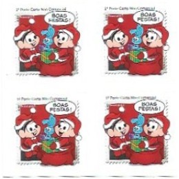 1S - SC C-3311 Qdr Natal Mônica, Cebolinha 2013 Mint