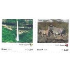 1S - SC C-3315/16 Série Rel Brasil/Quênia 2013 Mint