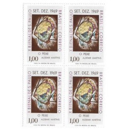 1S - SC C-0649 Qdr 10ª Bienal São Paulo, O Peixe 1969 Mint