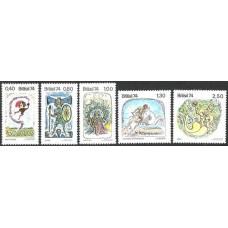 1S - SC C-0829/833 Série Divulg Lendas Populares Br 1974 Mint