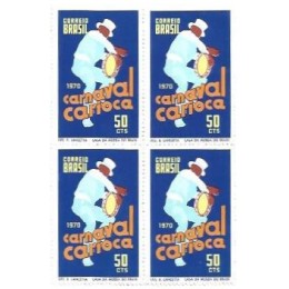 1S - SC C-0666 Qdr Carnaval Carioca 1970 Mint