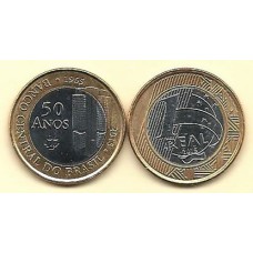 ZM - 1 Real 2015 Banco Central 50 Anos Nova (SFC)