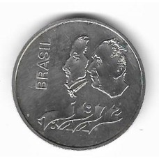 ZM - 20 Cruzeiros PRATA (escura) 1972 Comemorativa NOVA