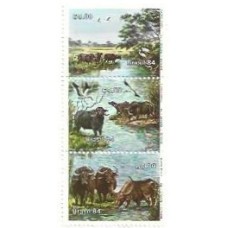 1S - SC C-1403/05 Série Búfalos de Marajó 1984 Mint